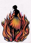 Dívka v plamenech