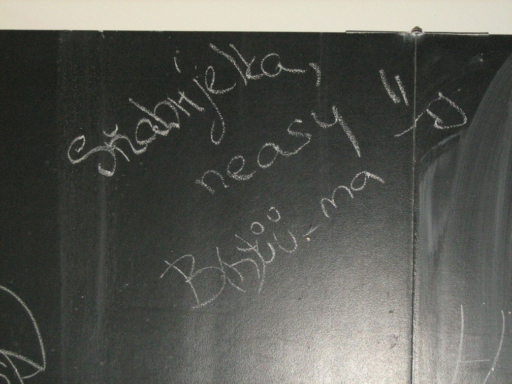podpis na tabuli