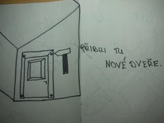 Skicujeme češtinu - Přibili nám nové dveře