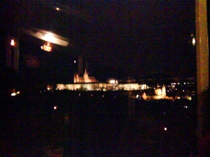 večerní Praha