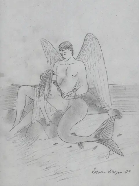 Water nymph and angel