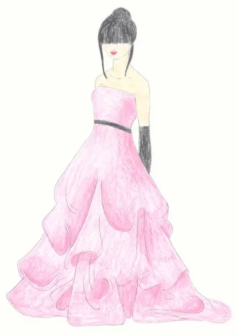 Pink gown