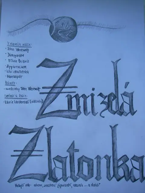 dielo: komix Zmizelá Zlatonka1 autor: Larrie Larstonová