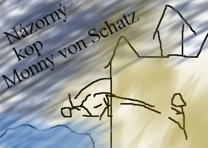 Názorný kop Monny von Schatz