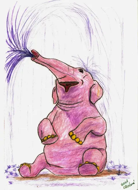 Růžový slon