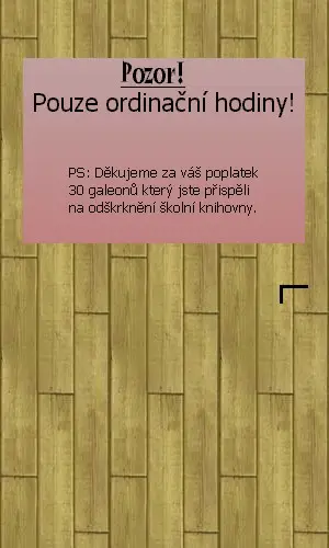 Hrůzostrašné dveře u ošetřovny:D