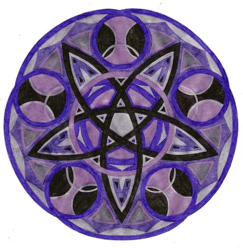 Fialová mandala