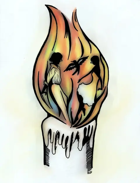 Blow the candles light
