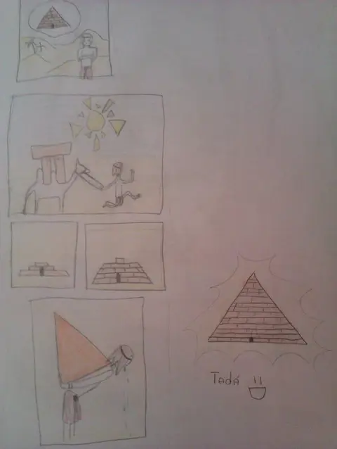Afrika - Stavba pyramid
