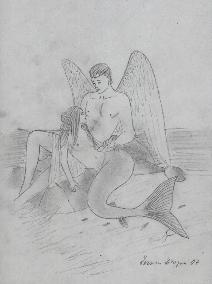 Water nymph and angel
