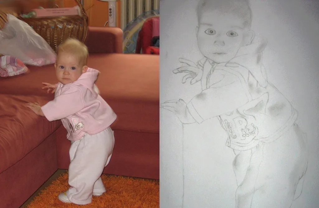 Bára (s fotkou, kterou jsem měla jako předlohu)
