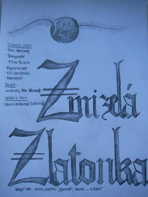dielo: komix Zmizelá Zlatonka1 autor: Larrie Larstonová