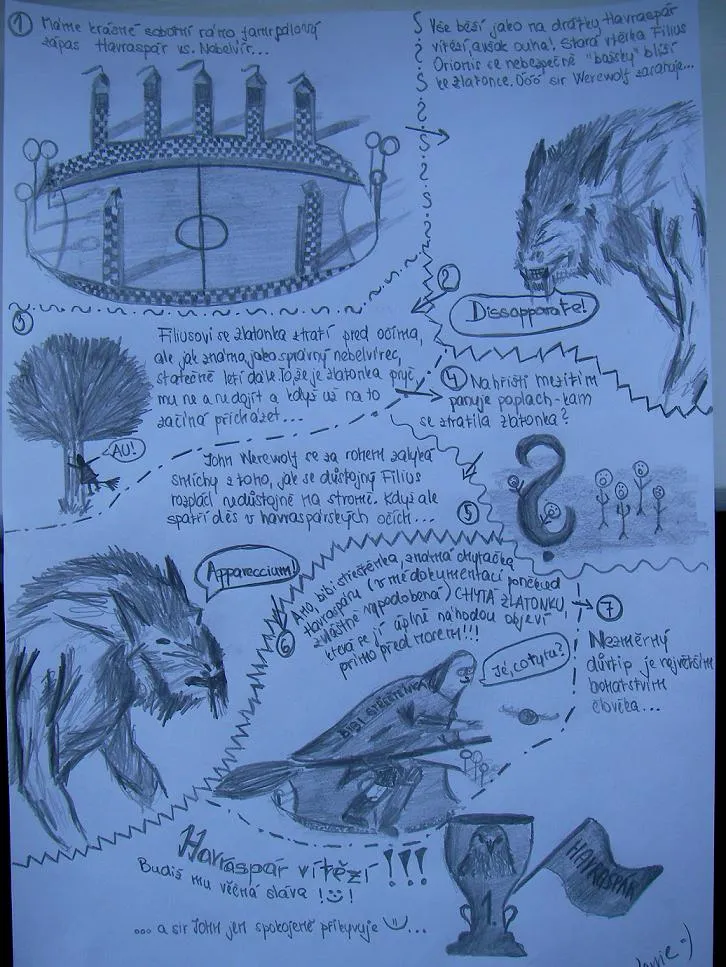 dielo: komix Zmizelá Zlatonka autor: Larrie Larstonová