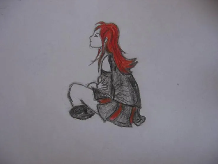 autor: Kathie Amanda Nakimur dielo: sediaca dievčina