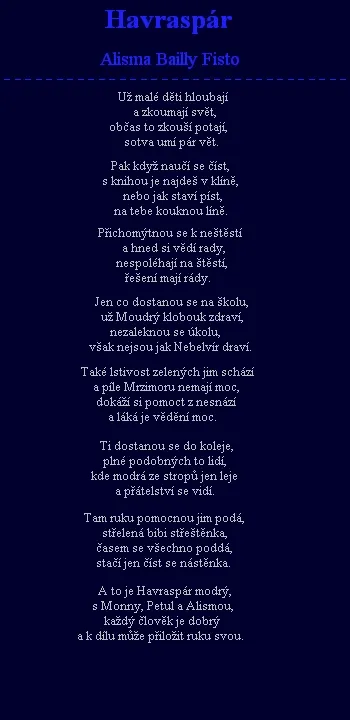 Báseň - Havraspár