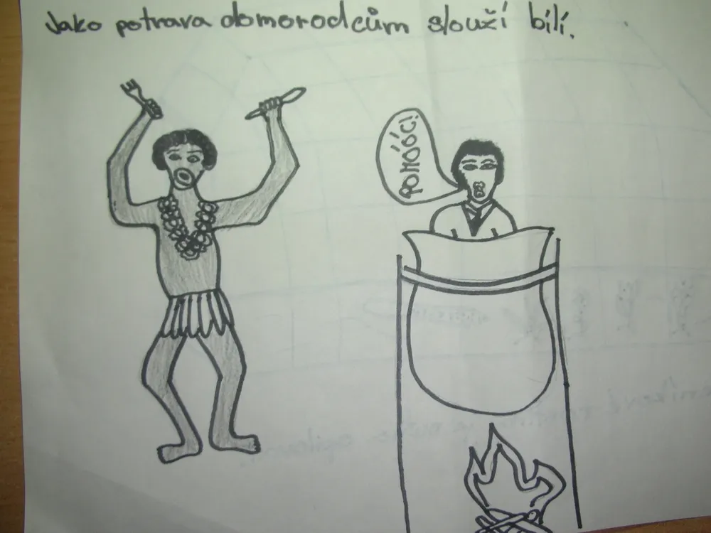 Skicujeme češtinu - Bílí slouží jako potrava domorodcům