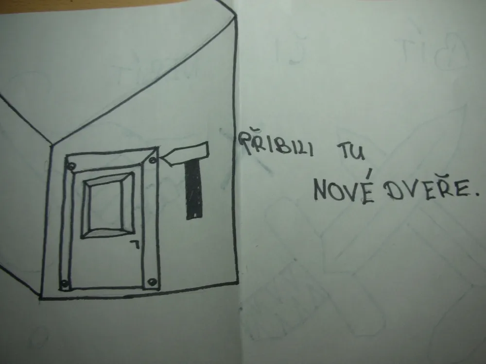 Skicujeme češtinu - Přibili nám nové dveře