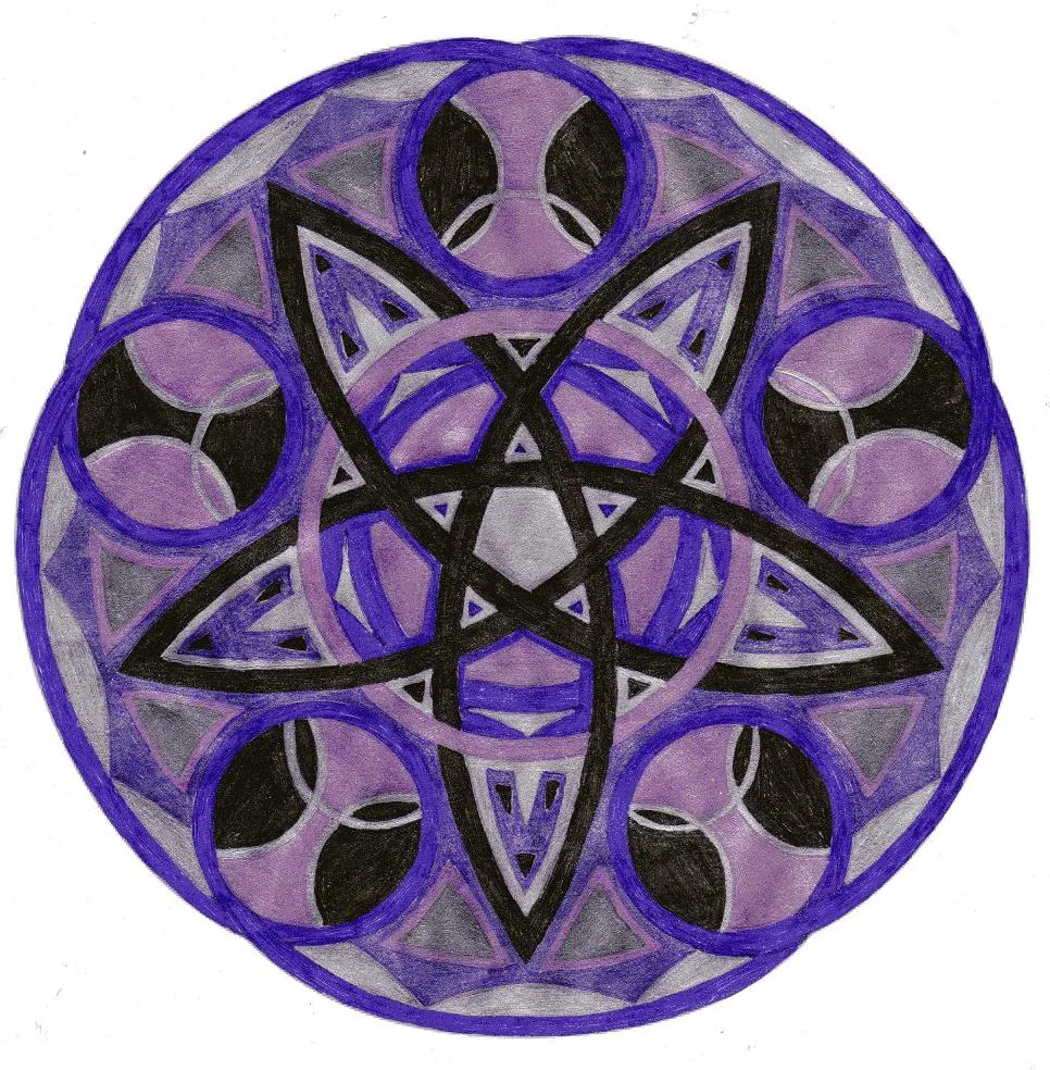 Fialová mandala