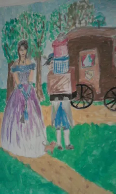 Ilustrace k básni Svatební košile