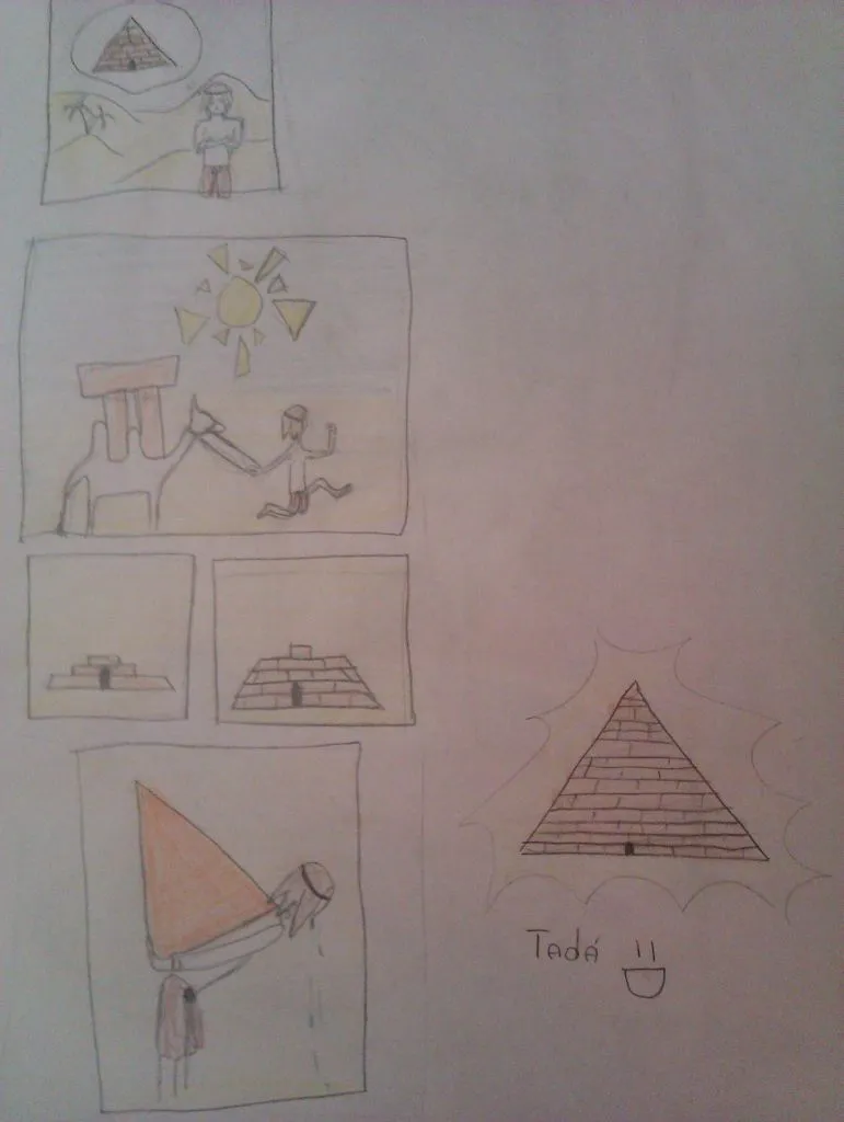 Afrika - Stavba pyramid